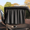 1/2Pcs With Suction Cup Car Curtain Heat Insulation Hanging Car Side Window Curtains Sun Protection Car Sunshade Home Decor Vue Style 2