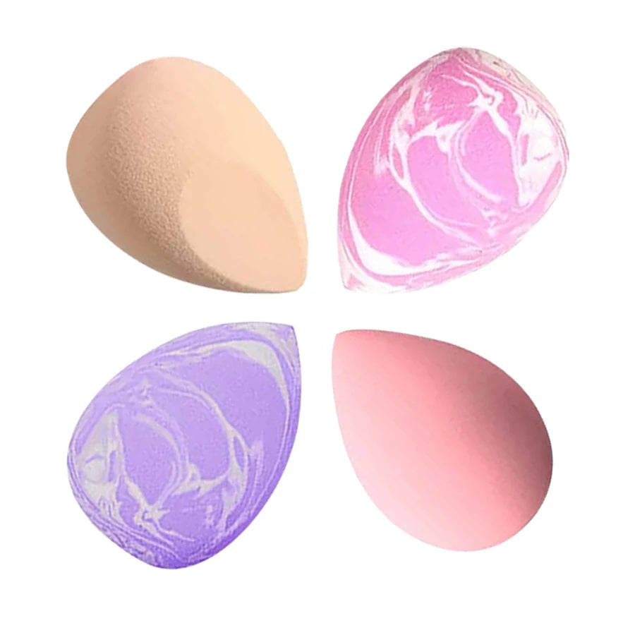 4PCS Makeup Sponge Suitable For Cream & Powder Concealer Loose Powder Makeup Applicator Vue SHE225-4mix
