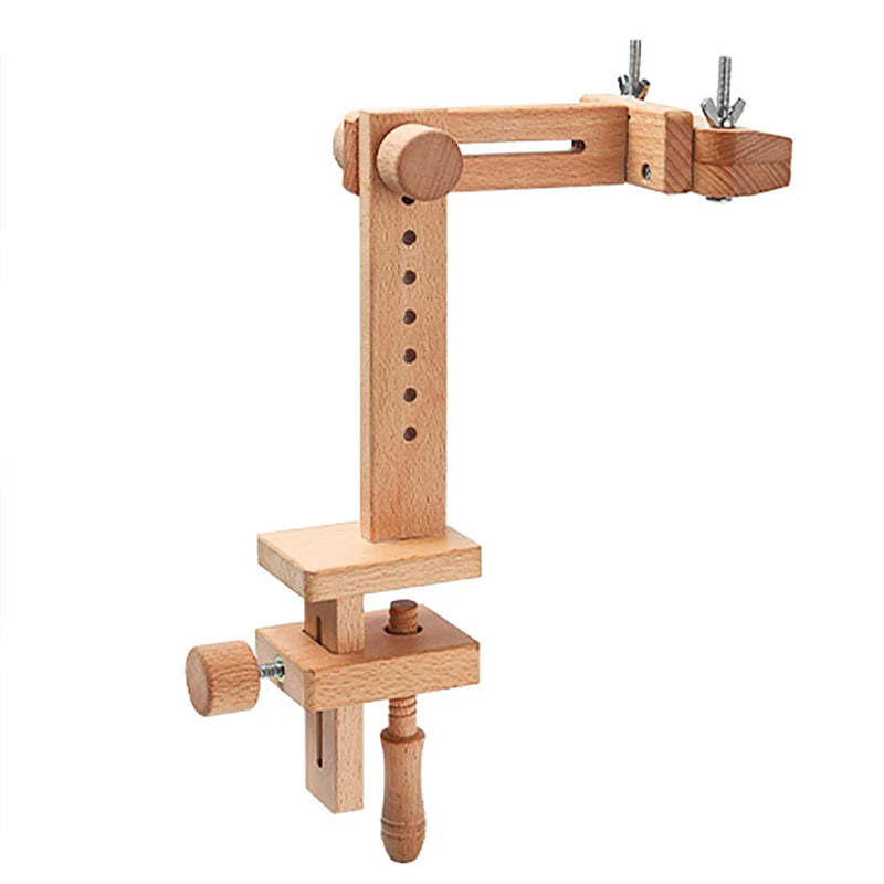 360 Degree Rotation Adjustable Wooden Embroidery Frame Desktop Stand Cross Stitch Rack Frames Adults Mother Gifts Sewing Vue Embroidery Frame