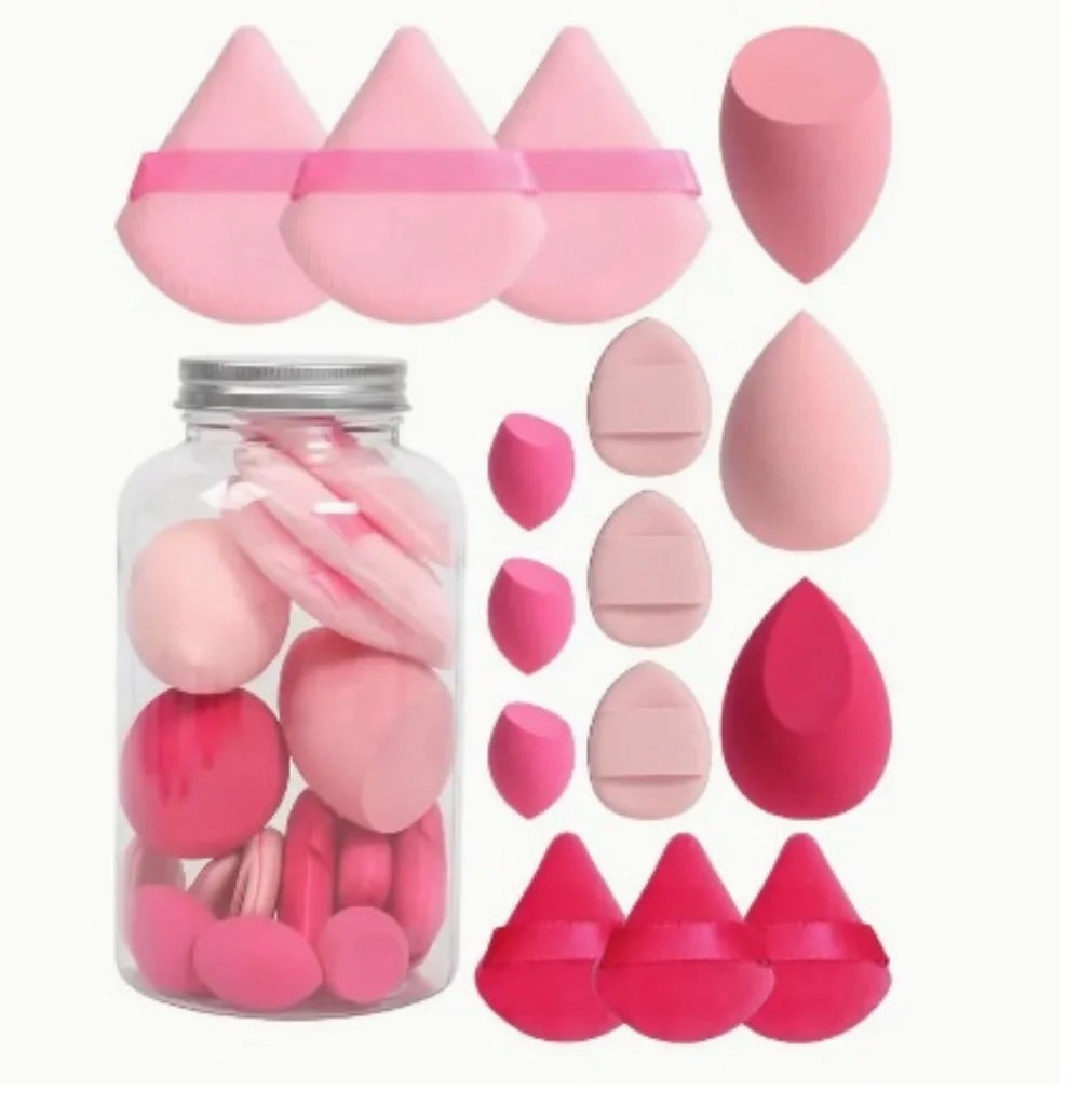 Multi-functional Makeup Sponge Set Cosmetic Beauty Egg Foundation Sponge Powder Puffs Mini Finger Puff Women Make Up Accessories Vue
