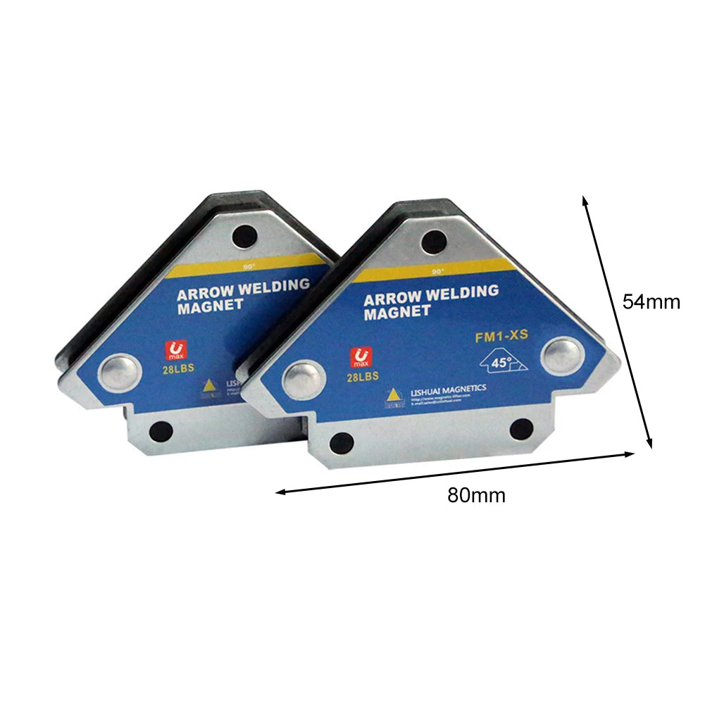 4pcs 50KG Magnetic Welding Holders Angle Solder Arrow Magnet Weld Fixer Positioner 45/90/135° Multi-angle Auxiliary Locator Tool Vue