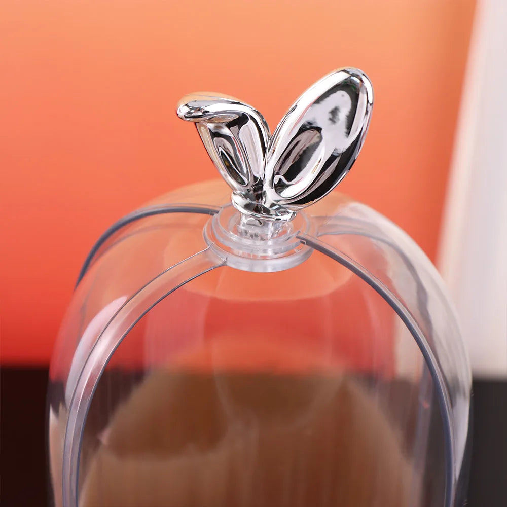 Dustproof Rotating Makeup Brush Holder Transparent Rotatable Pen Holder with Cover Space Saving Makeup Brush Storage Tube Vue