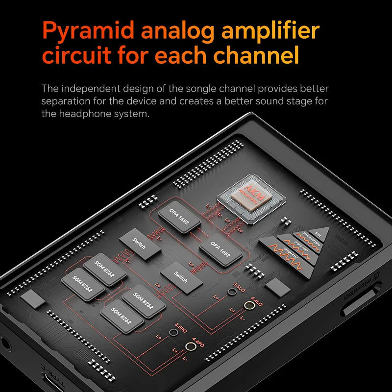 TempoTec Variations V3 Blaze HiFi DAP | DSD512 Audio Player HiFi Digital Audio Player Vue