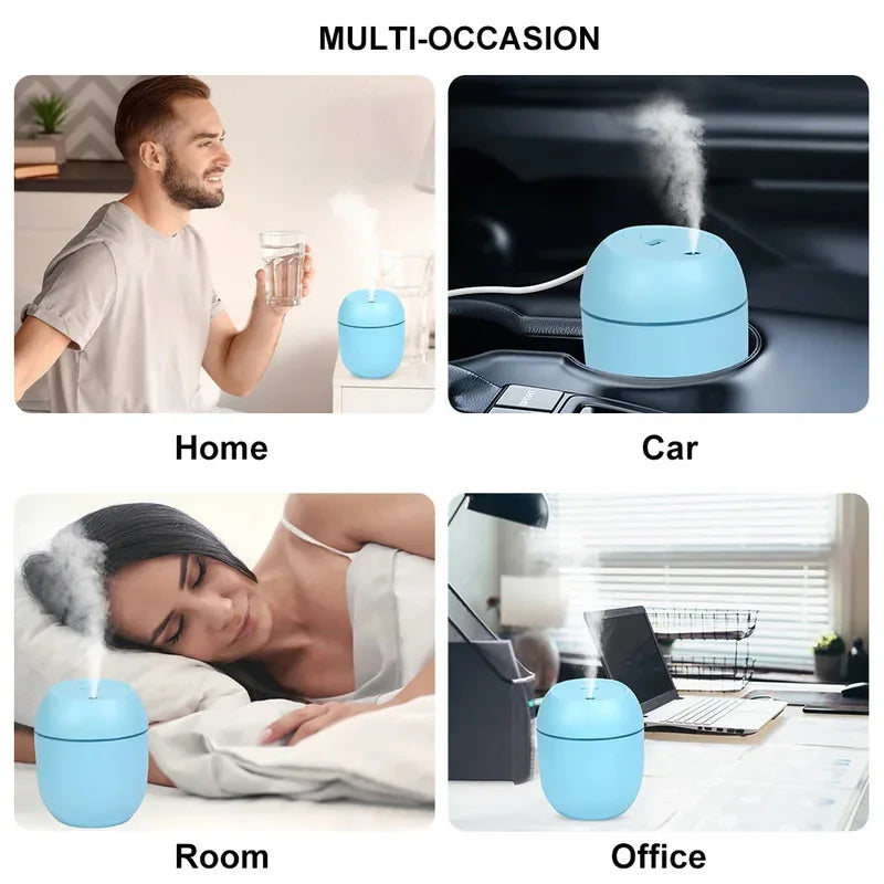 USB Mini Ultrasonic Humidifier & Aroma Diffuser with LED Light Ultrasonic Humidifier Diffuser Vue