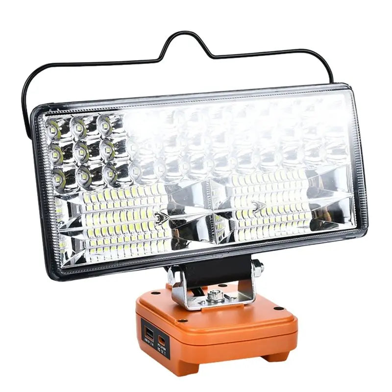 ABKW-Led Light For 18V Batteries 8 Inch 84 Bead Spotlight Outdoor Work Fishin Work Light Handheld Emergency Tool Lamp Vue As Shown
