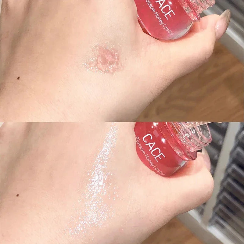 Cute Pot Lip Oil Fresh Cherry Honey Lip Balm Long Lasting Moisturizing Clear Lip Oil Liquid Transparent Gloss Makeup Cosmetics Vue