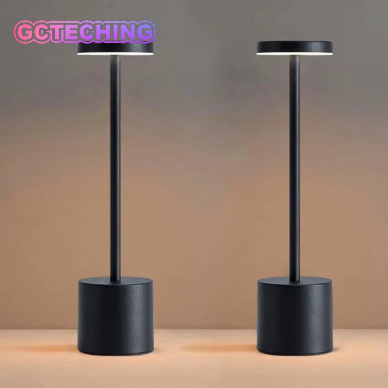 Portable LED Cordless Touch Table Lamps Rechargeable Desk Lamp 3Colors Adjustable Bedside Creative Ambient Light for Room Decor Vue