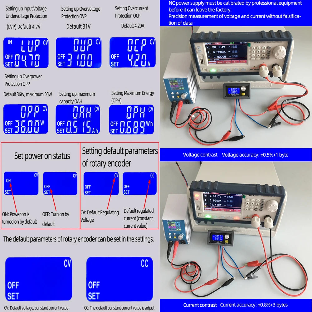 CNC DC DC Buck Boost Converter CC CV 0.6-30V Power Module Adjustable Laboratory Regulated Step-Down Step-Up Power Supply Module Vue