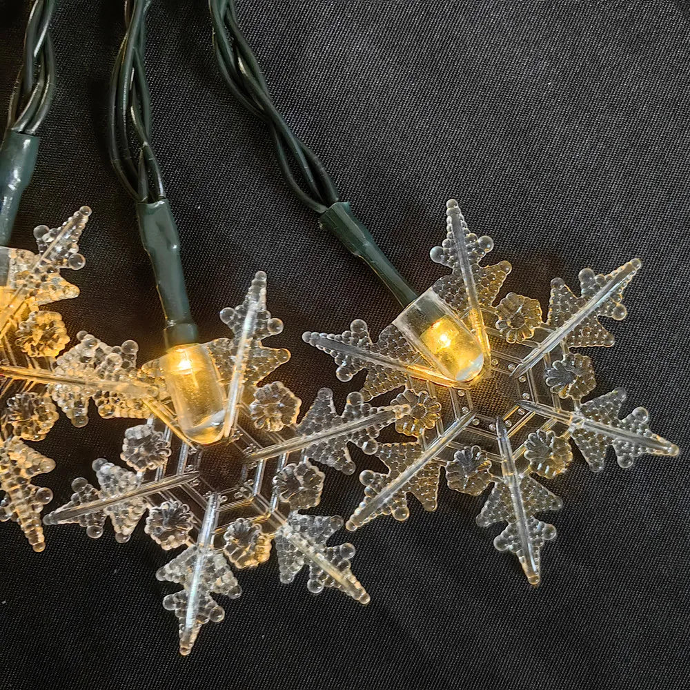 2025 New Solar String Lights For Garden Big Snowflake Outdoor Waterproof Hanging Light Patio Lamp Party Courtyard Decor 924 Vue