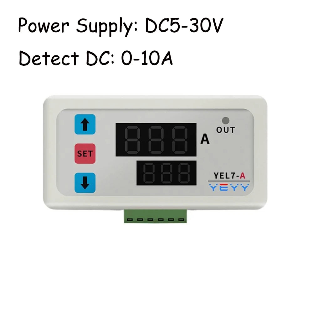 Embedded DC and AC Current Detection Module Overload Overcurrent and Undercurrent Protector Delay Relay Control Detection Module Vue