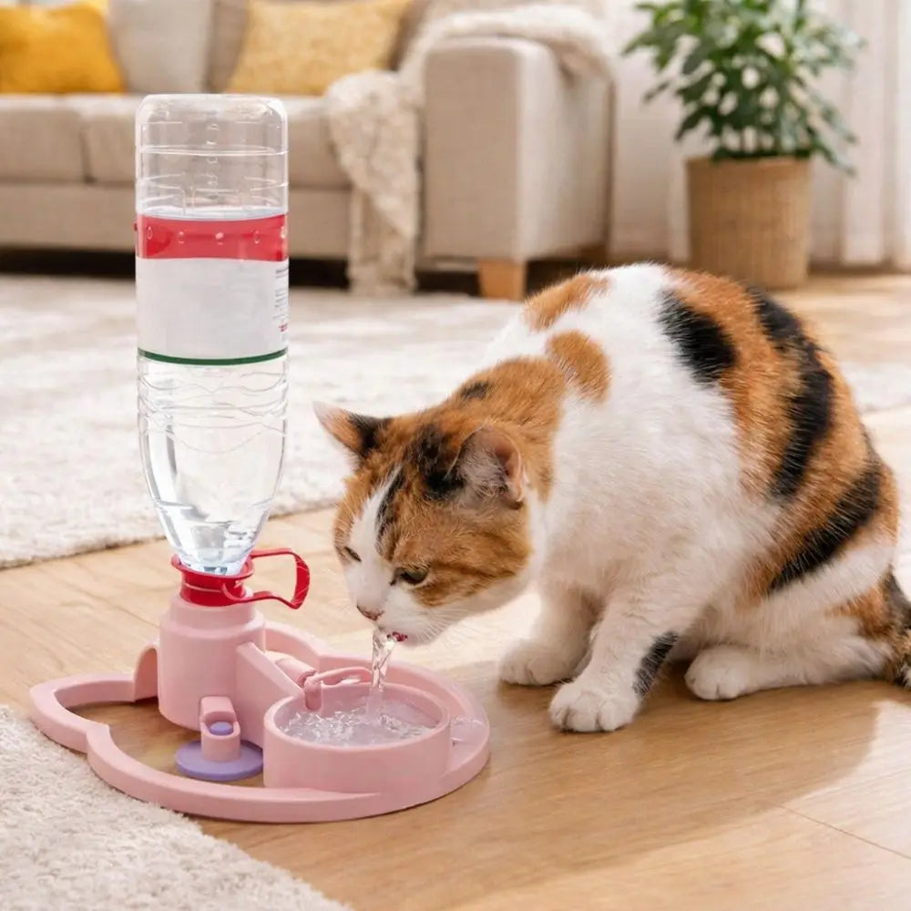 Automatic Water Renewal Cat Drinking Machine Anti Overturning Non Plug in Pet Water Bowl Wet Chin Prevention Stable Base Vue