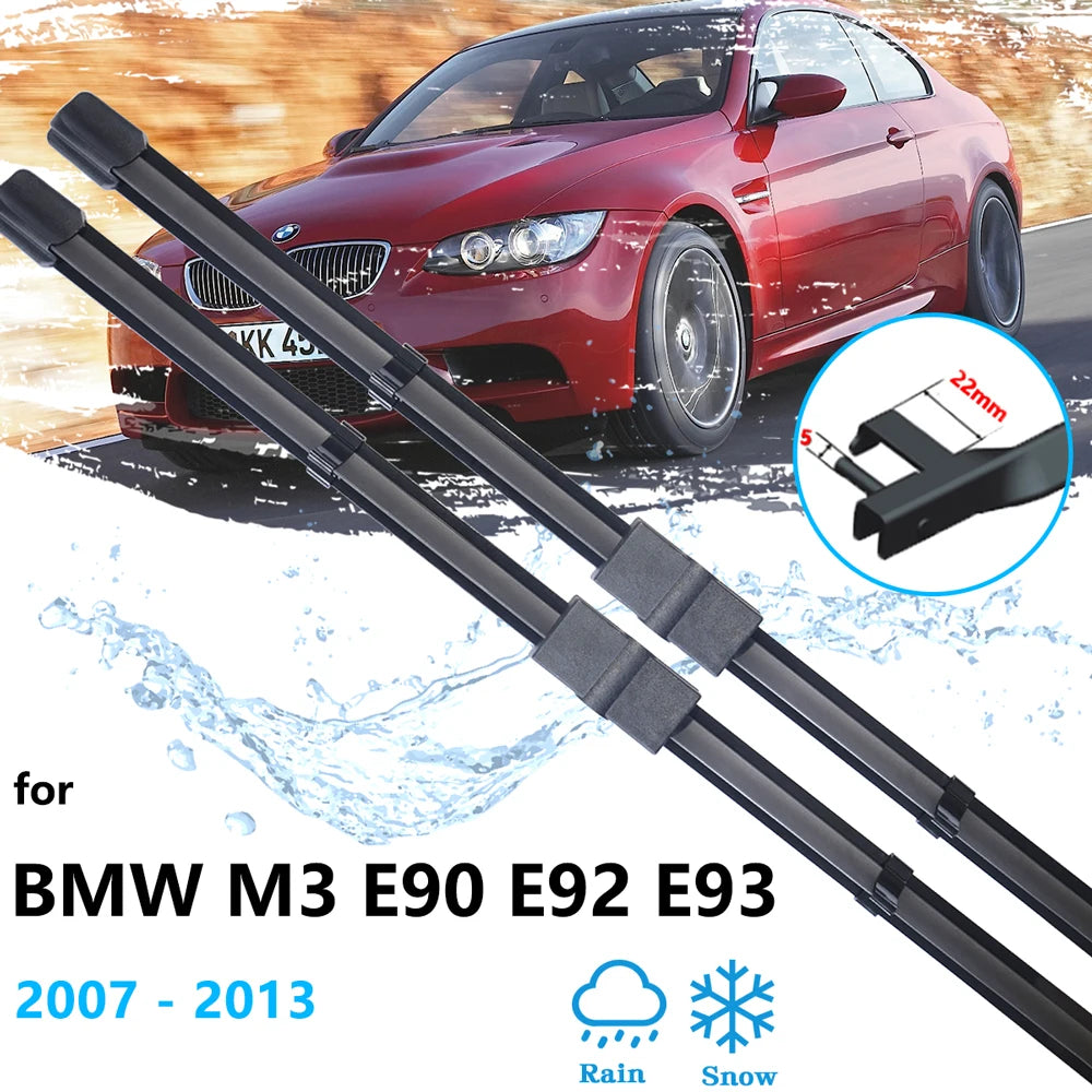 BMW M3 E90 E92 E93 2007–2013 Frameless Beam Wiper Blades Beam Wiper Blades Vue