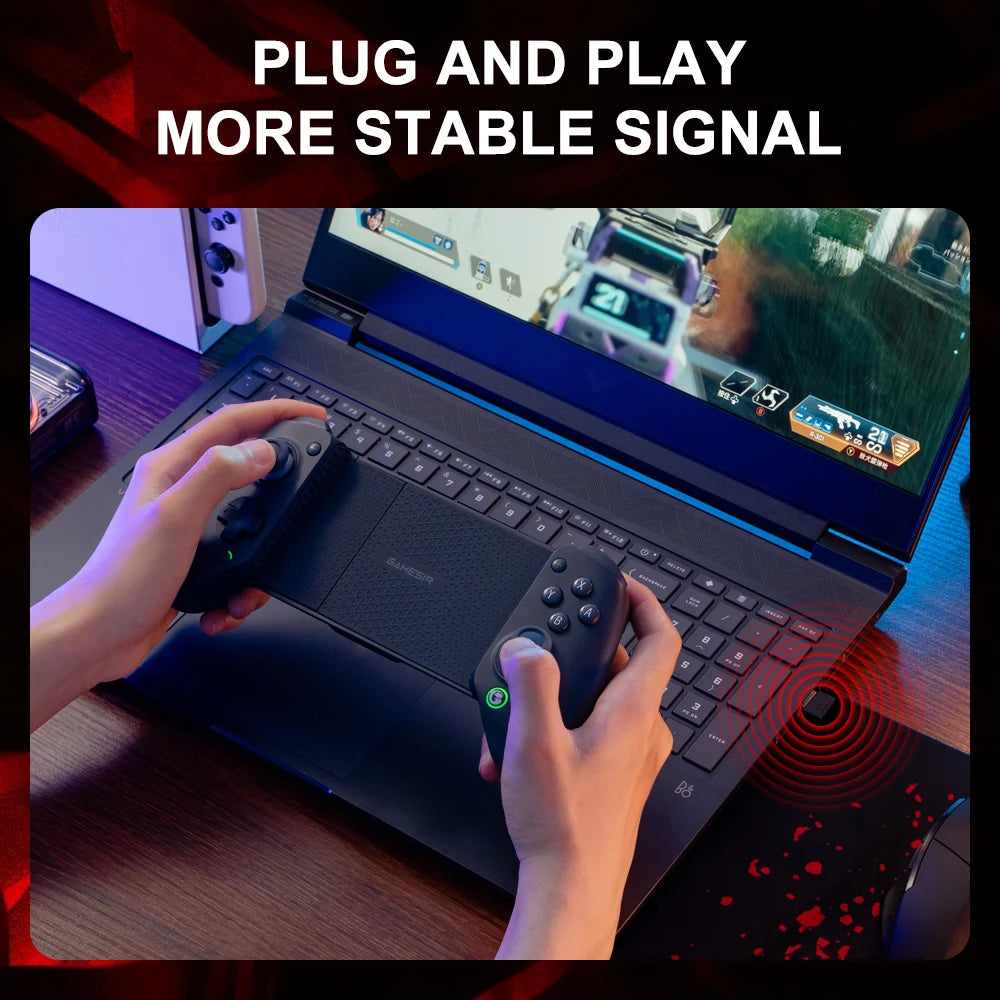 Gamesir Gamepad X5s Bluetooth 2.4g Wireless Dongle Receiver Adpter for G8 Plus G8+ Cyclone Cyclone Pro for Connecting to PC Vue