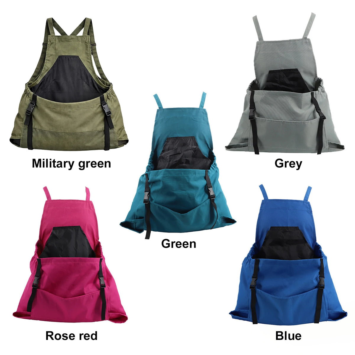 Gardening Harvest Apron – Waterproof Canvas & Deep Pouch Gardening Work Apron Vue