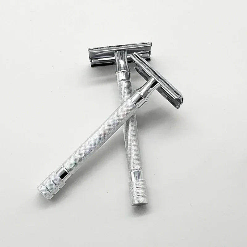 Double Edge Classic Mens Shaving Mild Hair Removal Shaver It With Small Brush Adjustable Safety Razor Face Razor Vue