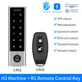 IP66 Waterproof TTLock Mobile APP Smart Standalone Metal Fingerprint Card Password Access Controller 13.56Mhz RFID Reader Vue H3 and remote key