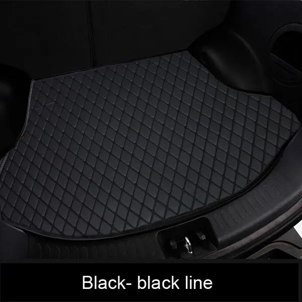 Car Trunk mat Custom leather For Audi,BMW, Toyota, Mercedes-Benz,Tesla,All brand cars Fit 2006-2022 Car Model Vue Black