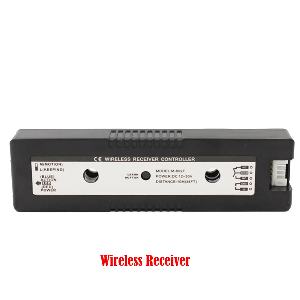 Wireless No-Touch Access Control Switch 2.4GHz Infrared Induction Exit Button Remote Door Release with Receiver for Public Use Vue