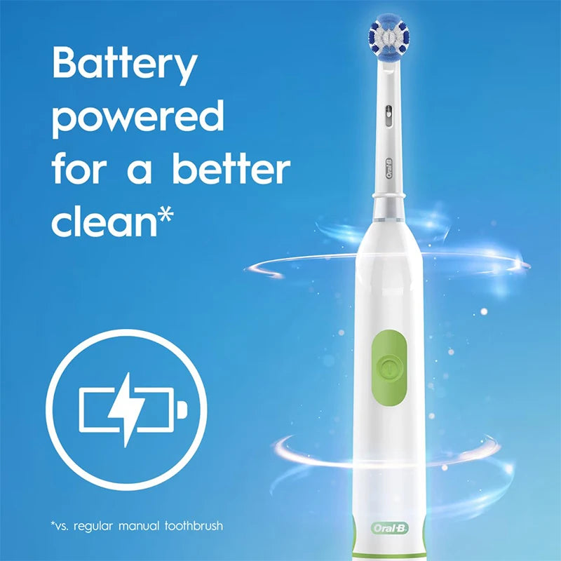 Oral B Electric Toothbrush Round Heads Daily Teeth Clean Electronic Whitening Toothbrush With 4pcs Replacement Brush Heads Vue