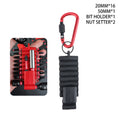 Portable Rubber Screwdriver Bit Holder With Carabiner Keychain Multi Cross Driver Bit Organizer Sleeve Vue A3
