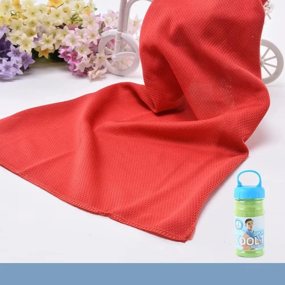Breathable Cooling Towel Quick Drying Lightweight Ice Wipes Ultra Vue Red