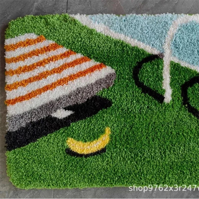 Modern Flocked Absorbent Non Slip Door Mat Entry Rug Plush Bathroom Bedroom Floor Mat For Home Cozy Decor For Her Christmas Gift Vue