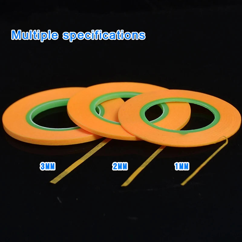 Fine DIY Special Masking Wide 1mm/2mm/3mm 18m Model Covering Tape High Quality Model Spraying Coating Color Ultra Tape Vue