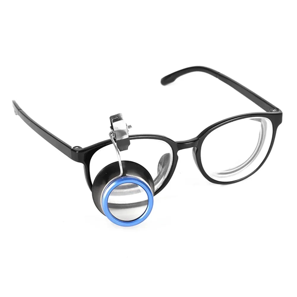 5X 10X 20X Eyeglass Magnifier Clip-On Eye Loupe Magnifying Lens Portable Eyepiece Process Operation Watchmakers Repair Tool Vue