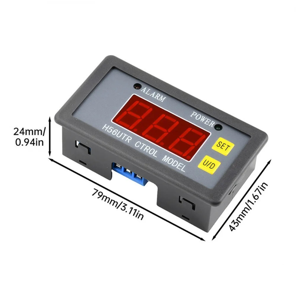 H56UTR Digital Time Delay Relay Module DC12V DC24V Cycle Timing Trigger Switch for Water Pump Motor Delay On Off Time Controller Vue
