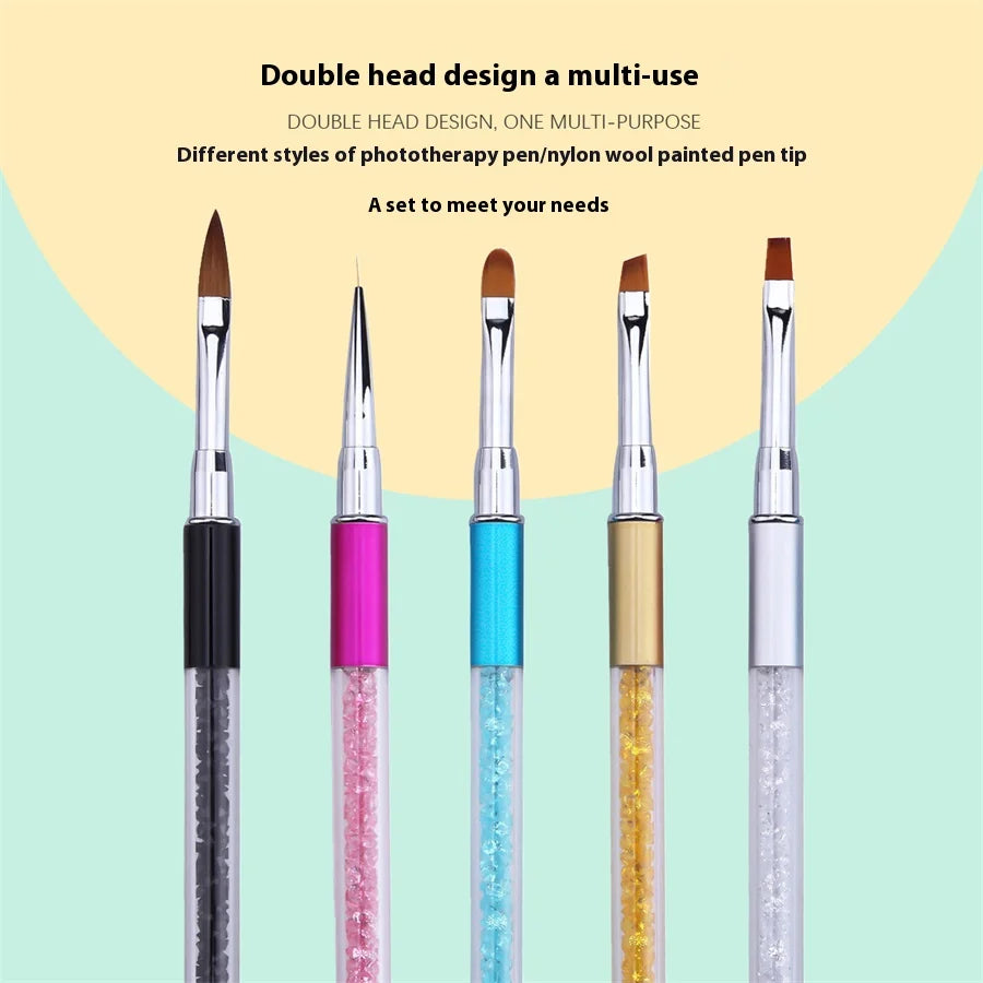 1 piece, nail pen phototherapy pen, paint pen 5 colors French nails brush brushing phototherapy gel extension gel painting Vue