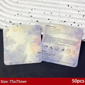 50PCS Gradient Pearlescent Nail Display Cards With Size Mark Colorful Design Perfect For Nail Salon DIY Nail Art Use Vue B B