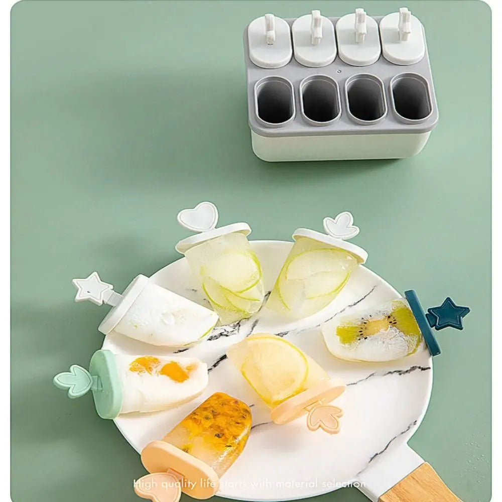 Kitchen Tools Summer Party Reusable DIY Popsicle Mold Lid Stick Ice