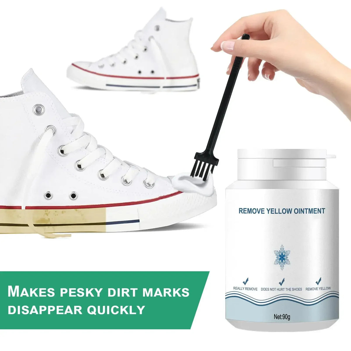 Shoe Cleaner Cleaning Whitening Shoe Whitener Dust Cleaner Care Shoe for Walking Shoes Footwear Sports Shoes Canvas Shoes Vue
