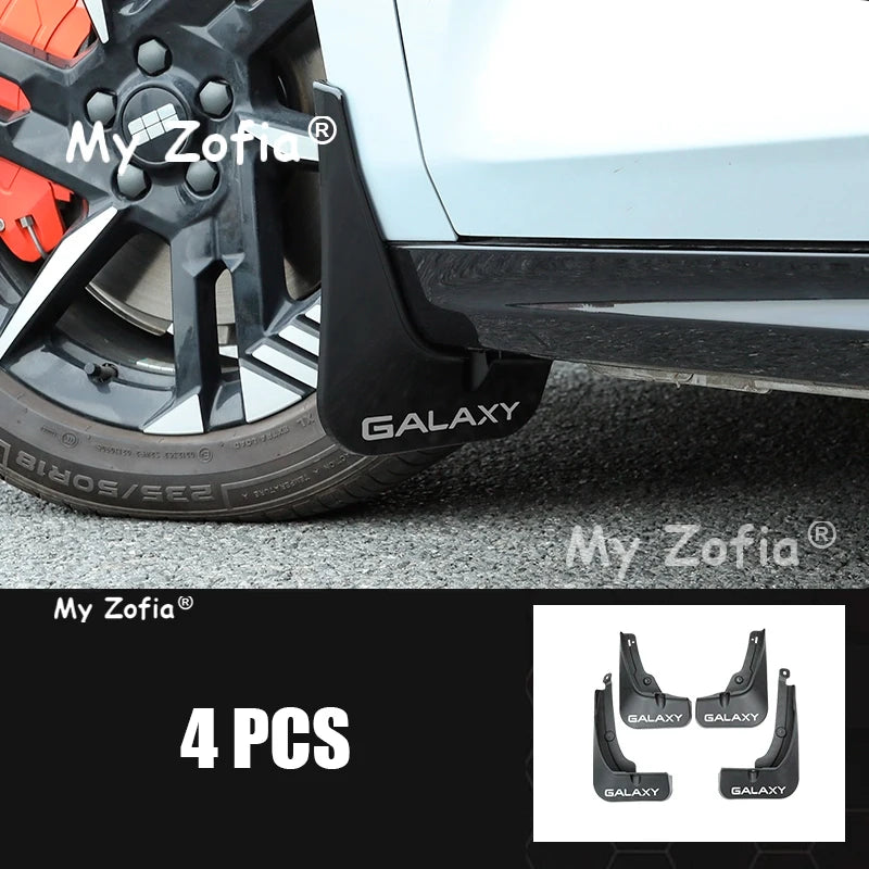 For Geely Galaxy E8 2025 2026 Car Mudguards Plastic Fender Cover Flares Splash Guard Cover Exterior Mud Flaps Auto Accessories Vue A