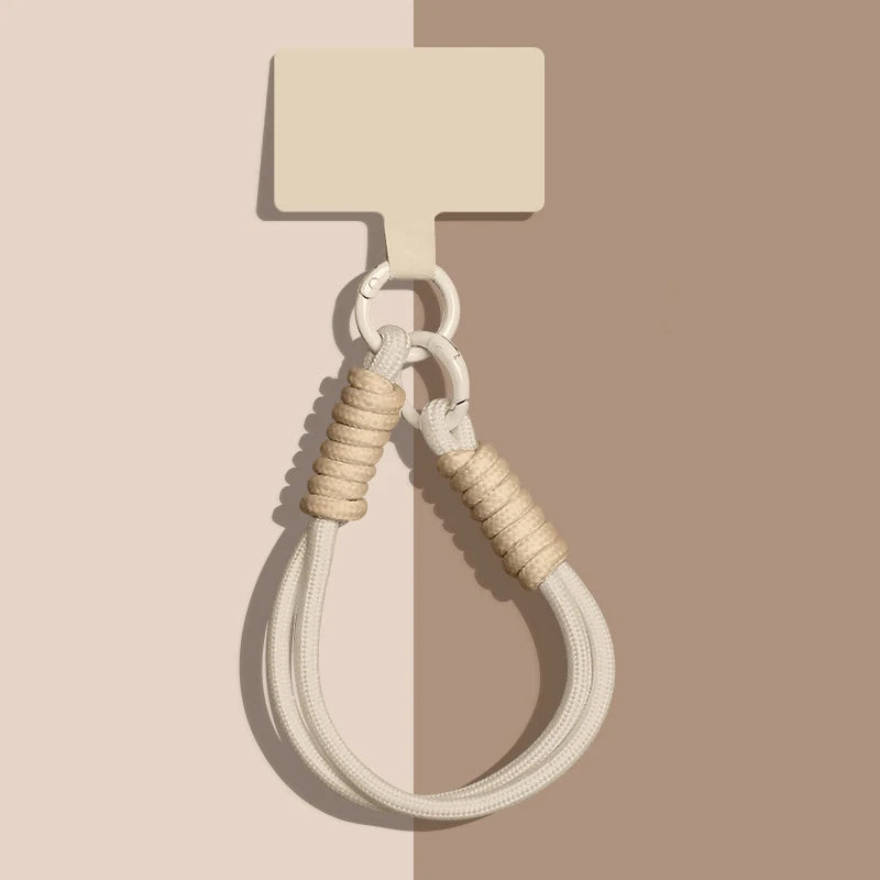 1 Piece Portable Mobile Phone Lanyard Pendant Bag Chain Easy To Carry Wristband Advanced Solid Color Short Keychain Vue A4