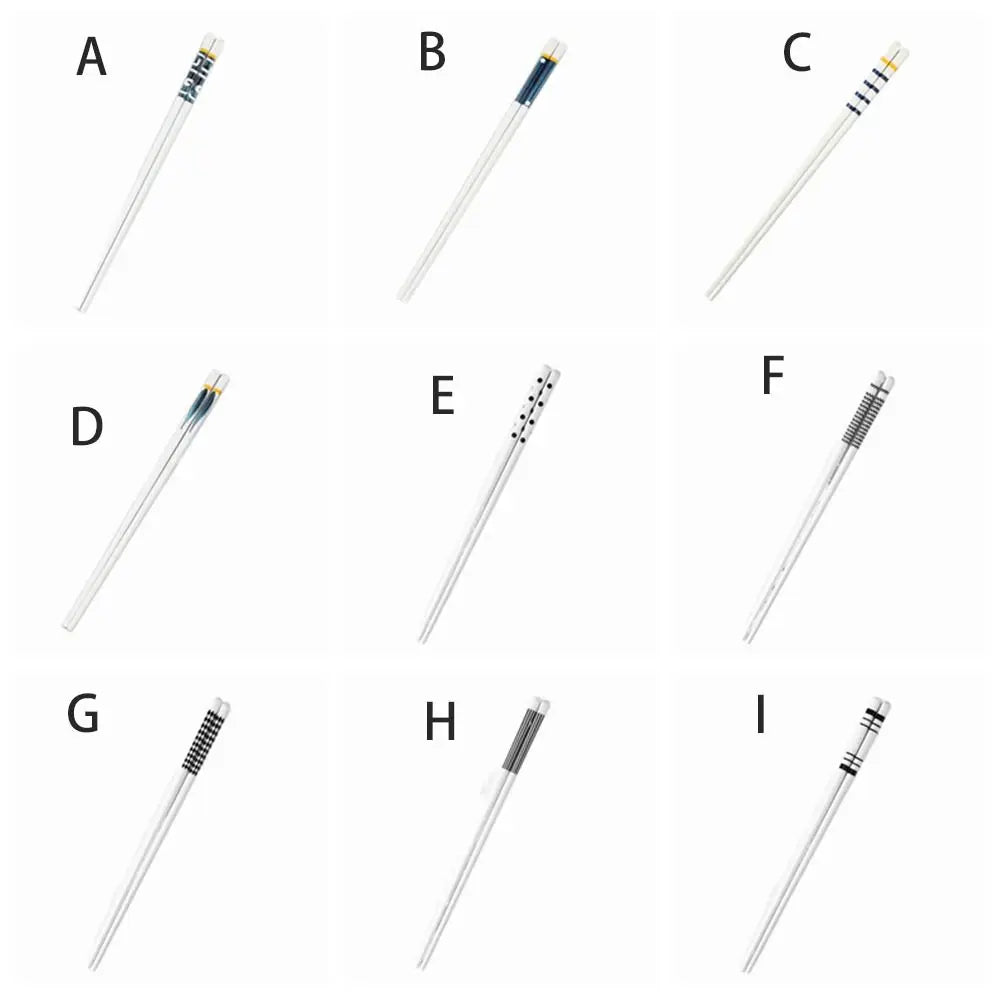 24.5cm High Temperature Resistance Bone Porcelain Household for Noodle Long Chopsticks Kitchen Tool Sushi Chopstick Tableware Vue