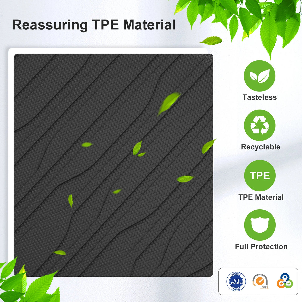 Smabee Left Drive for Xiaomi SU7 2024-2025 Car Floor Mats Cargo Liner Trunk Pad TPE 3D Foot Mat Waterproof Interior Accessories Vue