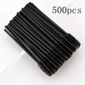 50/1000pcs Disposable Eyelash Brushes Eyelashes Extension Tools Eyebrow Brush Mascara Wands Applicator Spoolers Makeup Tools Vue 500pcs black