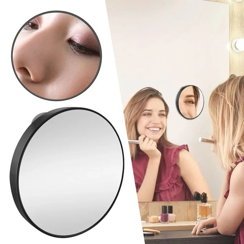 10x Magnification Mirror With Suction Cup Blackhead Magnifying Compact Remove Acne Pores Tool Bathroom Makeup Mirror Vue