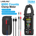 LAOLAU Digital Clamp Multimeter Phase Sequence AUTO Range Color Screen Rechargeable AC/DC Current Electric Tester TS26A TS26D Vue TS26A