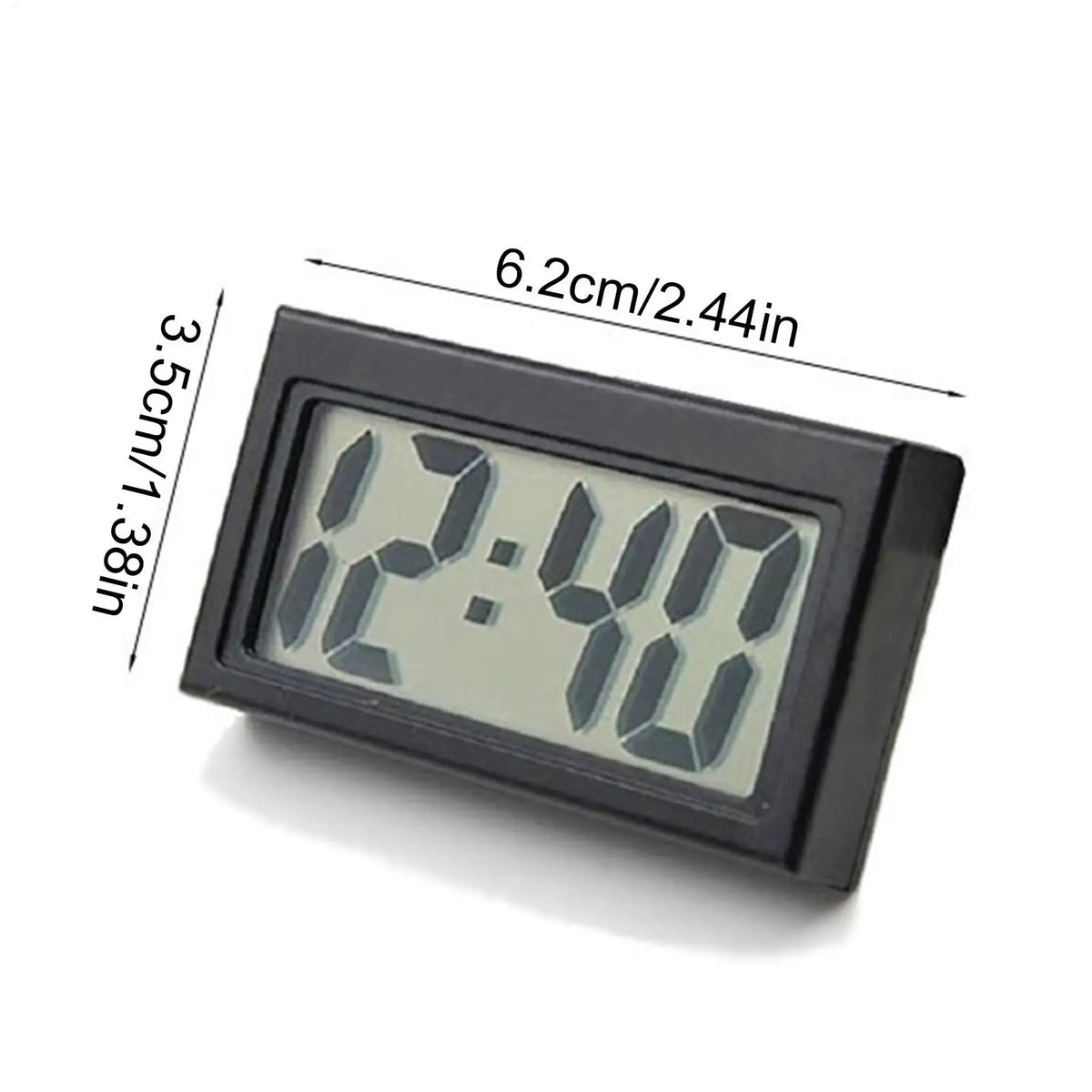 Adhesive Digital Car Clock Small Stick On Watch for Women Men Car Motorcycle Truck Boat Bike Classroom Fridge Vue
