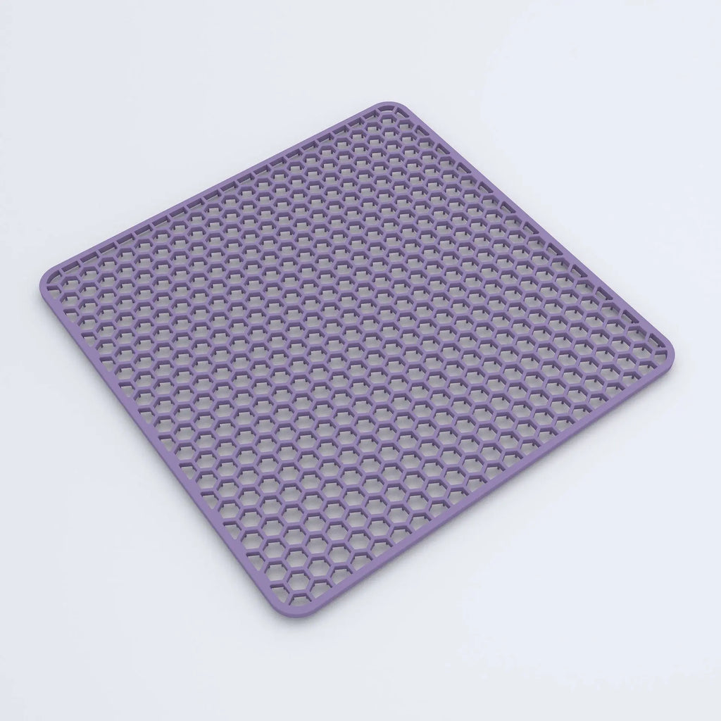 Silicone Kitchen Sink Pad Adjustable Drain Drying Pad, Sink Protector with Quick Drain & Easy Storage Vue