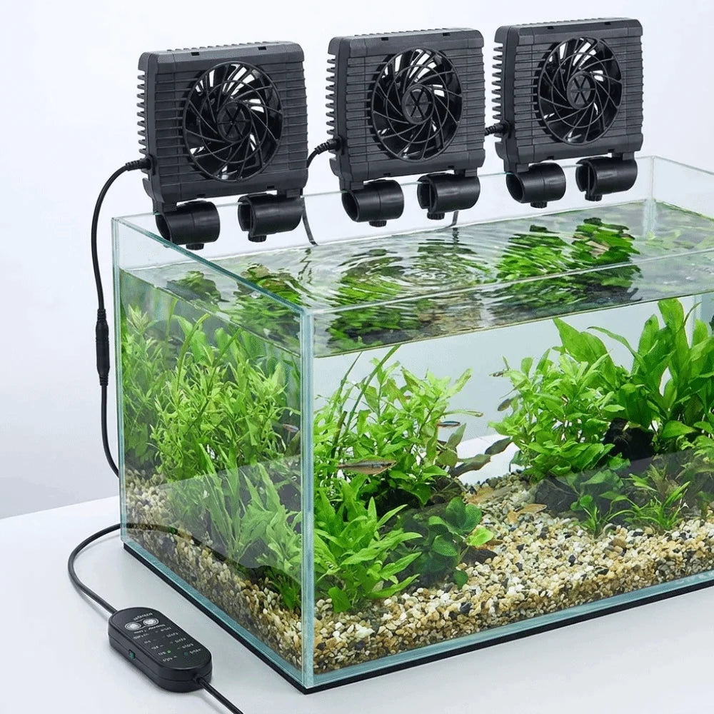 Wall Mounted Fish Tank Cooling Fan Mute Operation Adjustable Wind Speed Aquarium External Fan Energy Efficient Vue