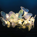 Butterfly String Lights Battery in Fairy String Lights Waterproof Extendable for Indoor Outdoor Wedding Party Decoration 582 Vue Warm White 3M 20LED USB