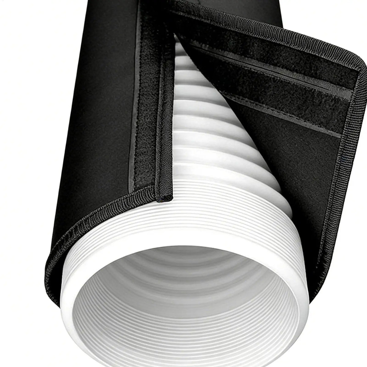 Portable AC Hose Insulation Cover, 3-Layer Heat Shield Wrap For 5"-5.9" Exhaust Pipe, Dustproof Sleeve With Adjustable Straps Vue