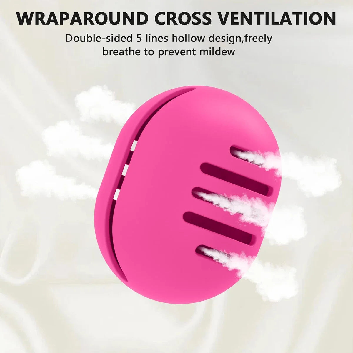 1PC Eco-friendly Silicone Puff Storage Box, Porous Beauty Egg Storage Set, Reusable Travel Portable Organizer Vue