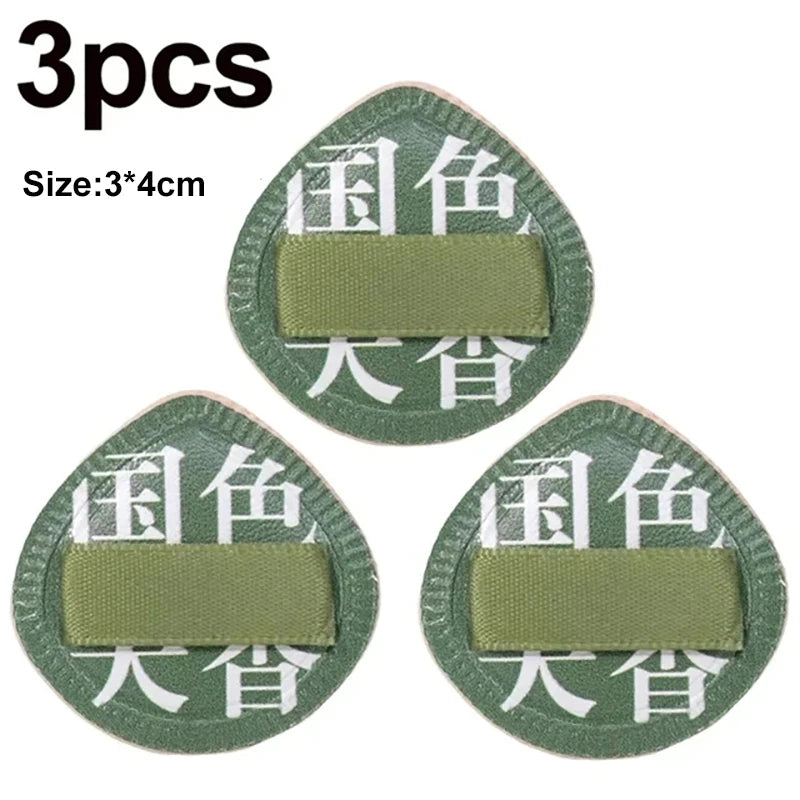 3pcs Mini Finger Puff Cosmetic Cushion Puff Concealer Foundation Detail Makeup Sponge Puff Set Professional Beauty Tools Vue 3pcs-Green