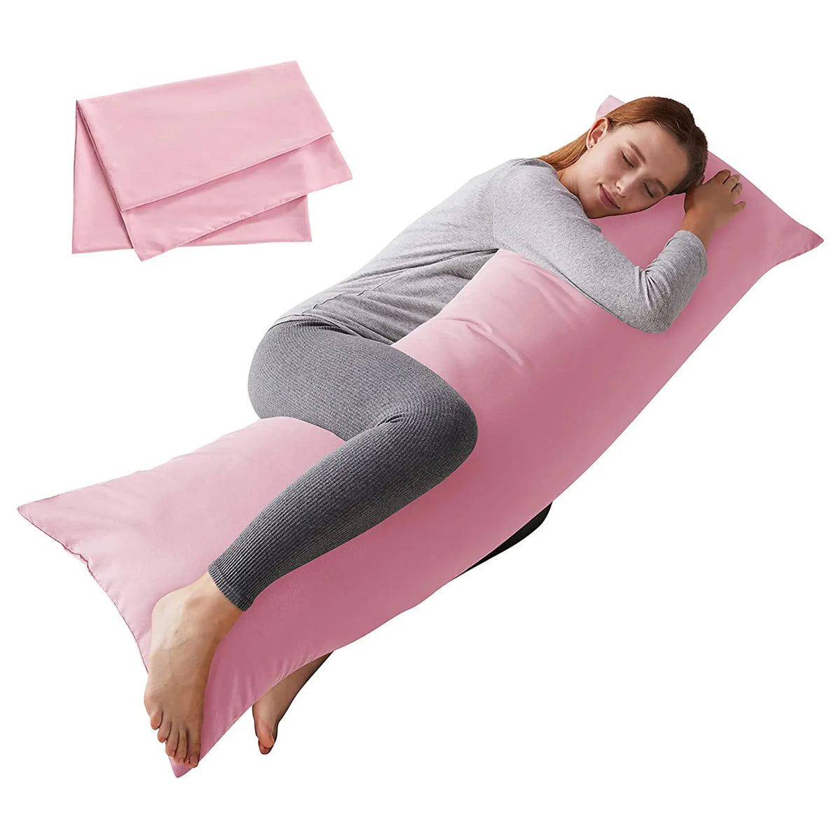 Full Body Pillowcase – Soft Breathable Cover 54x20 in Body Pillow Cover Vue