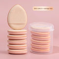 6pcs For Women's Makeup Functional Tool For Foundation Reusable Loose Powder Sponge Puff Makeup Mini FingerPowder Puff Suitable Vue M82 Skin