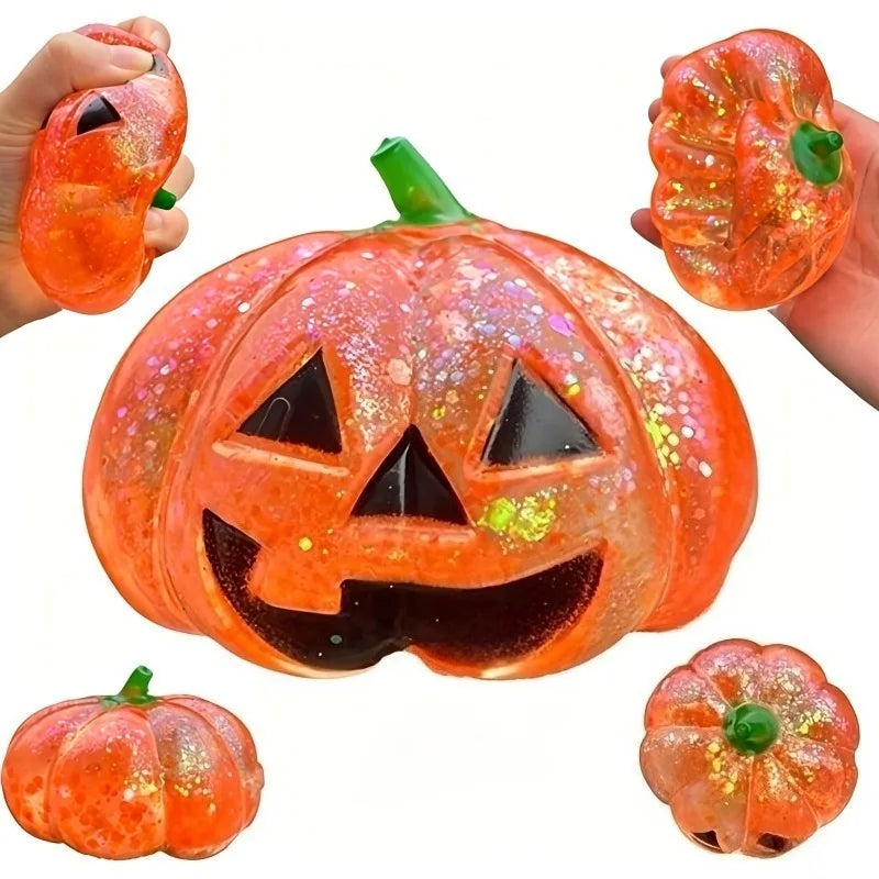 Halloween Pumpkin Maltose Stress Ball Squishy Toy Soft Stress Ball Slow Rebound Fidget Toy Stress Relief Funny Gift Vue
